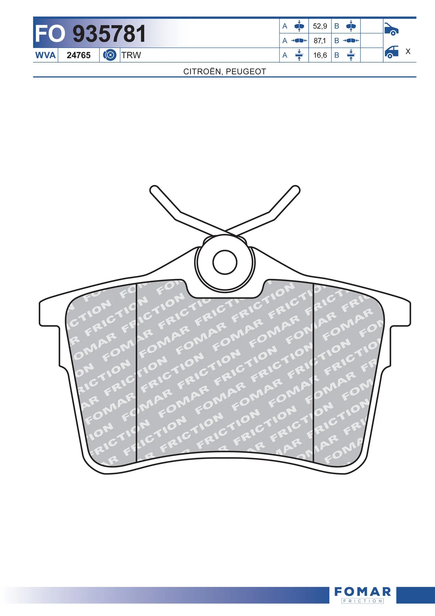 Brake Pad Set, disc brake